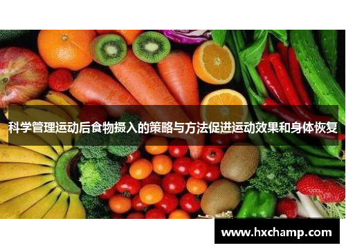科学管理运动后食物摄入的策略与方法促进运动效果和身体恢复